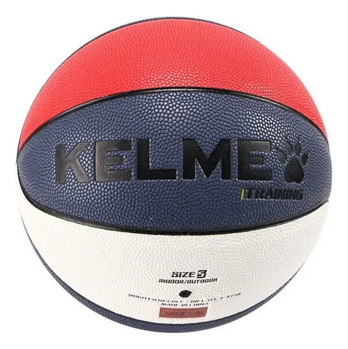 Pelota De Basketball Blanco Rojo Azul N°5 Color Multicolor