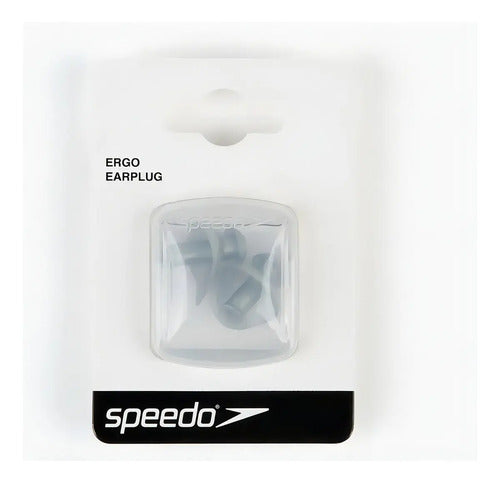 Tapones De Oidos Speedo Ergo Earplusg Natacion Ergonómico Color Gris
