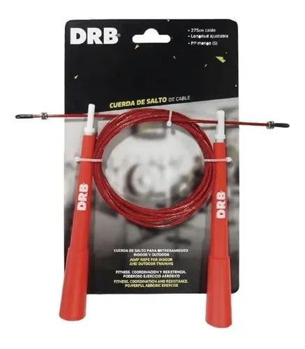 Soga De Saltar Ajustable Drb Speed Rope Acero 2.75m