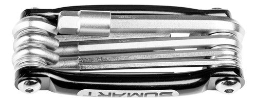 Multi Herramienta 9 Hexagonales Reparación Bicicleta-sumart Negro
