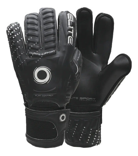 Guantes De Arquero Para Niños Elite Sport Warrior Color Negro Talle 5