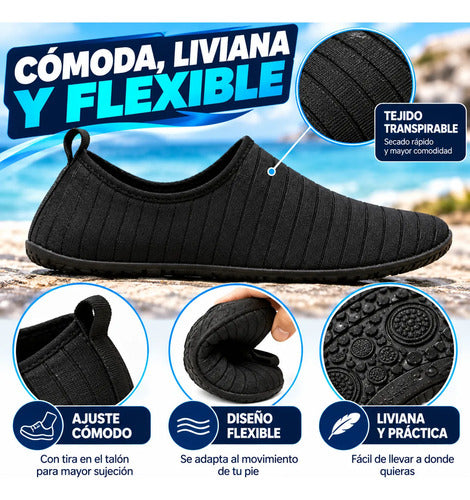 Zapatillas Acuáticas Unisex Antideslizantes Agua Y Playa