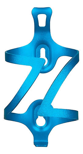Porta Caramañola Bicicleta Ciclismo Aluminio - Zuba Color Celeste