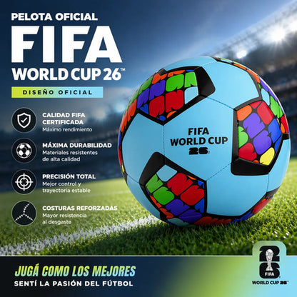 Pelota Fútbol N°5 Mundial 2026 Diseño Oficial Alta Calidad Celeste