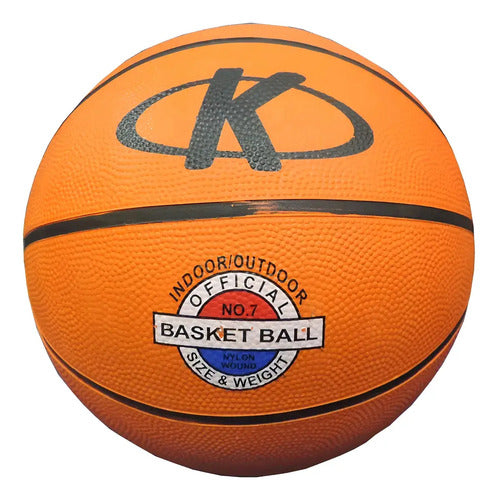 Pelota Basket Goma Sports - Numero 7 Naranja