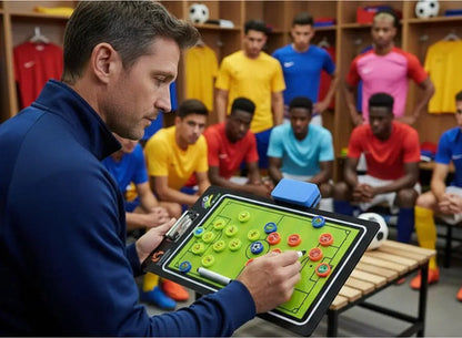 Pizarra Táctica Fútbol Completa Fichas, Marcador Y Borrador Verde