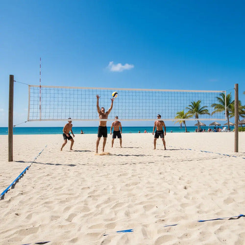 Red De Voley Recreativo 9.5 M X 1mm Malla 2 Mm
