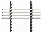 Soportes Para Barras 12 Lugares Gym Fitness - Rhino Negro