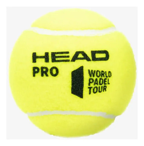 Tubo 3 Pelotas Head Padel Pro Amarillo