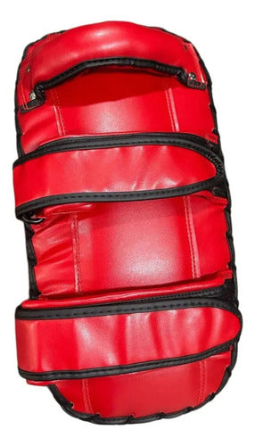 Escudo Artes Marciales Curvado Pu K'nex Rojo