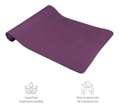 Colchoneta Yoga Tpe 173*61 Cms 3mm Colores Surtidos