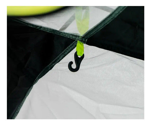 Carpa Camping Impermeable 4 Personas Ayllu Hawapi 1500mm Verde Claro