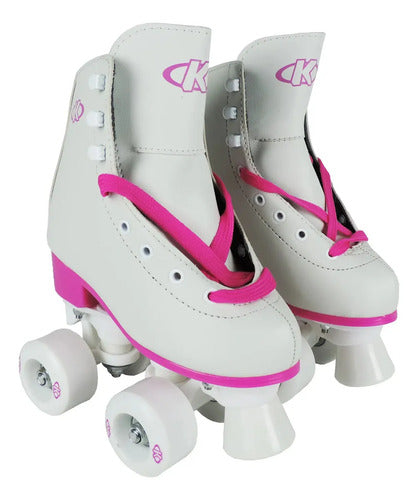Patin Artistico Bota Dura Knex 4 Ruedas + Color Rosa Chicle 31 25.0 Mm Mm Rosa Chicle