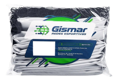 Red Profesional De Voley 4 Tiras De Pvc 10x1m Gismar Blanco