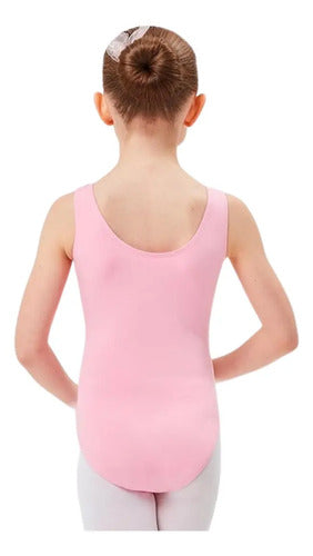 Malla Ballet Niña Sin Manga Rosa
