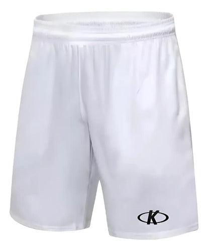 Short Deportivo Para Futbol Niños Deportes Varios Mmsports Blanco Lisa 12