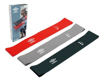 Set Minibandas X3 - Suave, Media Y Fuerte Umbro Negro