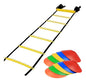 Kit Completo Fútbol Escalera De Agilidad 4m + 10 Conos Plato Surtido