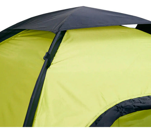 Carpa Camping Hawapi Yunka 2 Personas Impermeable 1000 Mm Verde Lima