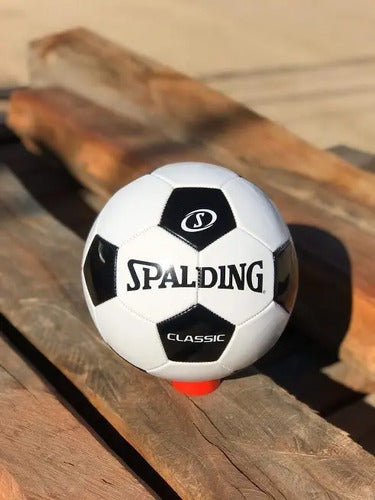 Pelota Spalding Futbol 11 Cancha Tamaño 5 Oficial Color Blanco/negro
