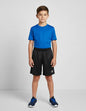 Short Deportivo Para Futbol Niños Deportes Varios Mmsports Negro Lisa 12