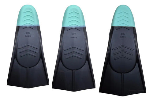 Patas Rana Natación Hydro 2.0 Aletas Cortas Silicona Color Negro Aqua Talle De Las Patas De Rana L