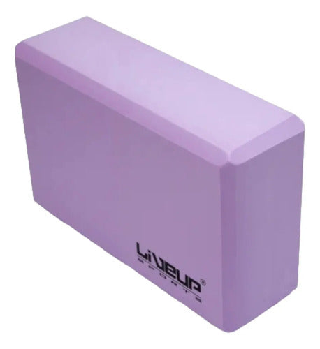 Ladrillo Goma Eva Yoga Pilates Livepro Violeta