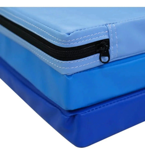 Colchoneta Entrenamiento Plegable 180x60x4 Cm - Liveup Azul