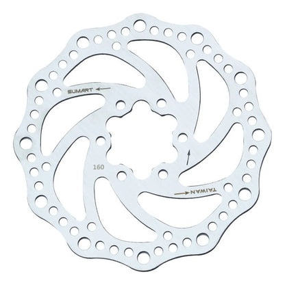 Disco De Freno 160mm Para Bicicleta Sumart Plateado