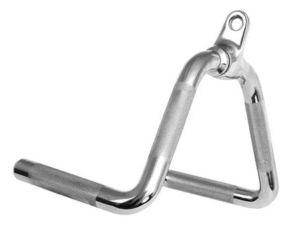 Barra De Remo Para Polea 3 Kg Ejercicios Espalda Gym Plateado