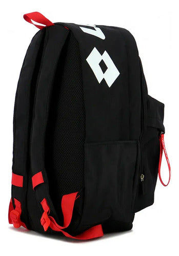 Lotto Giada Mochila Urbana Y Escolar Negro-blanco Liso