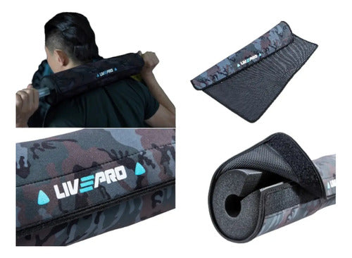 Almohadilla Goma Espuma Con Protector P/ Barra Livepro Queof Negro