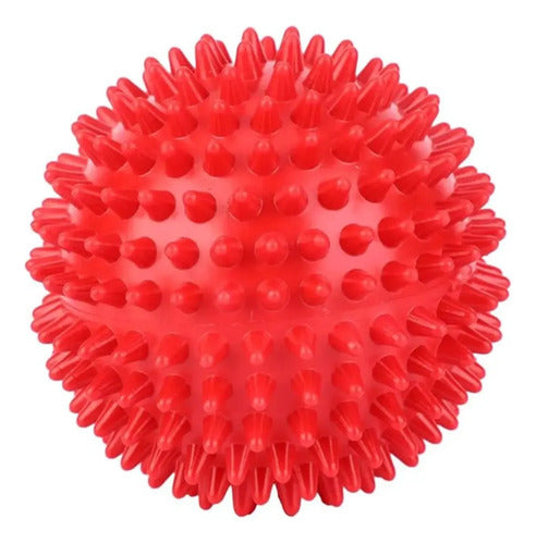 Pelota De Pilates Mini Con Pinchos 9cm Knex Mmsports Rojo