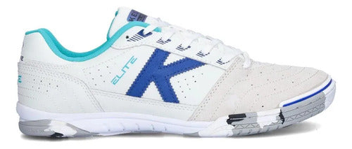 Calzado Futsal Kelme Elite Pro Adulto Mmsports Celeste Y Blanco 44