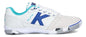 Calzado Futsal Kelme Elite Pro Adulto Mmsports Celeste Y Blanco 44