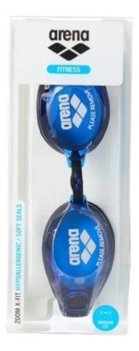 Lentes Para Natación Zoom X-fit Uv Arena Azul