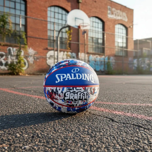 Pelota Spalding Graffiti - Azul Azul