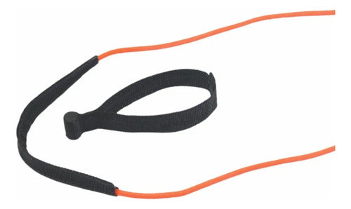 Banda Con Mango Latex Suave 1 Goma Kallango Negro/naranja