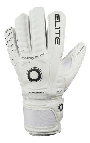 Guantes De Arquero Niños Elite Sport Warrior Blancos Color Blanco Talle 3