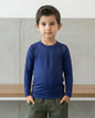 Remera Térmica Manga Larga Niños Elite Uv50+ Mmsports Azul Marino Liso 6