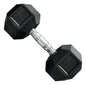 Mancuerna Hexagonales Hierro Recubierto Dumbbell 30kg Color Negro