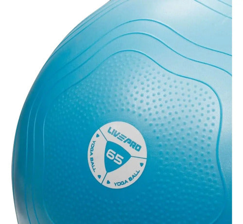 Pelota Pilates Fitball Pro 65cm Livepro Celeste