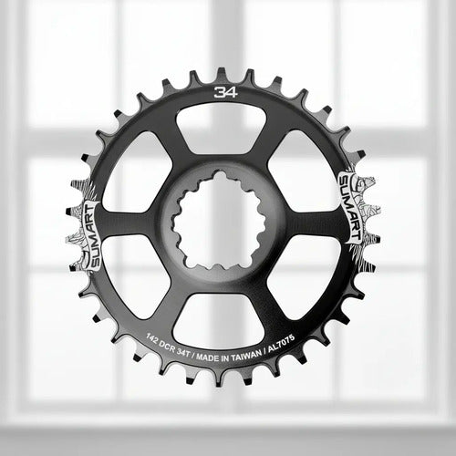Monoplato Bicicleta 148mm 12 Velocidades Dcr148-34t - Sumart Negro