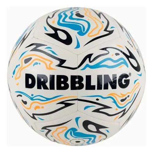 Pelota Futbol Vibra N°5 Drb Cocida Entrenamiento Campo Tpu Blanco/celeste