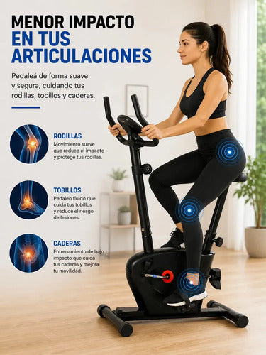 Bicicleta Ergométrica Pro Fitness Cardio Resistencia Negro Negro