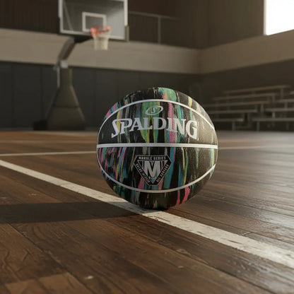 Pelota De Básquet Spalding Marble N°7 Negro