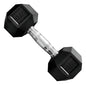 Mancuerna Hexagonales Hierro Recubierto 12,5kg Rhino Negro