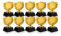 Pack X10 Trofeos Mini Copa Laureles Dorados Reconocimiento Dorado