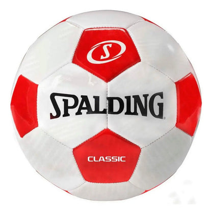 Pelota Futbol Spalding Profesional Numero 5 Classic Soccer Color Blanco/rojo