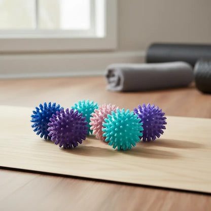 Pelota Ejercitadora Con Pinchos 17 Cm Pack X5 Masaje Surtido